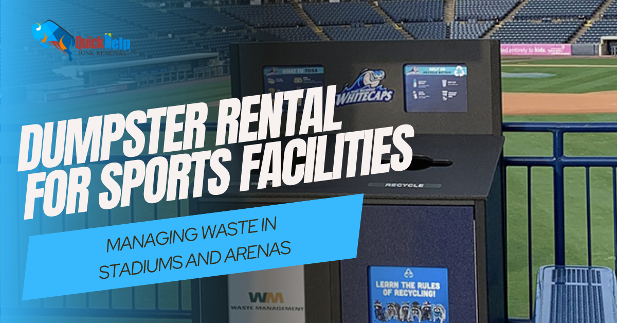 dumpster rental for sport facilities