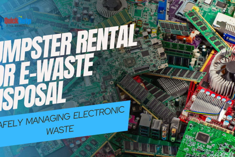 dumpster rental for e-waste disposal