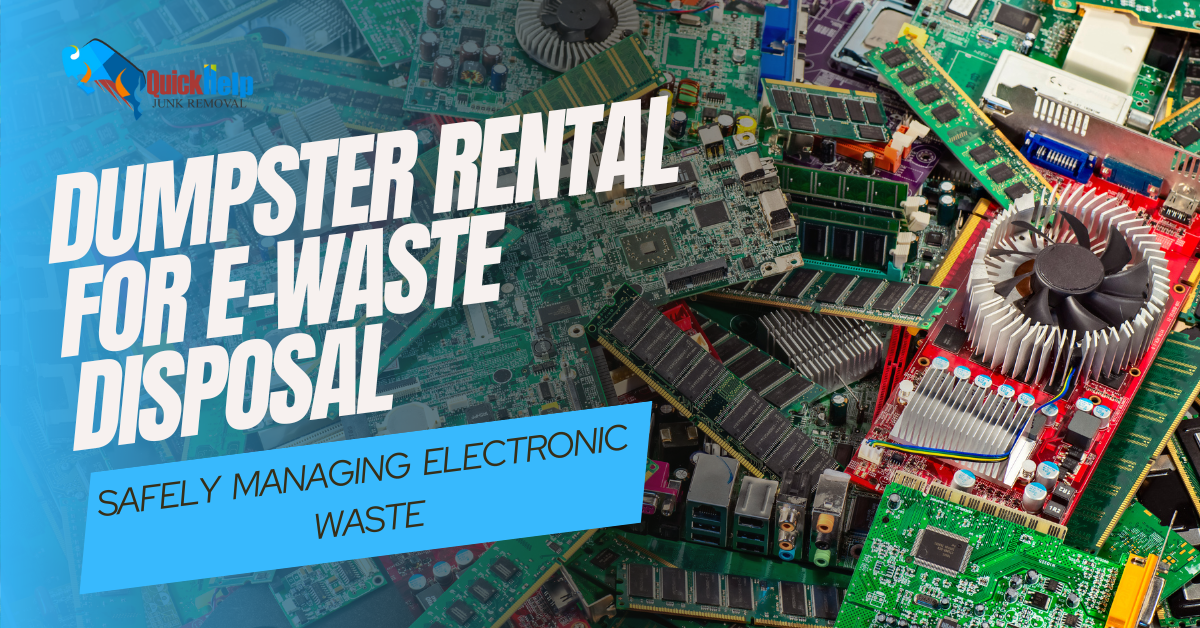dumpster rental for e-waste disposal