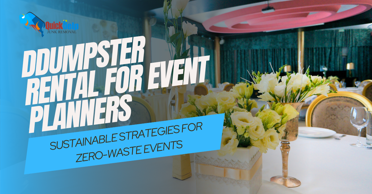 dumpster rental for event planners