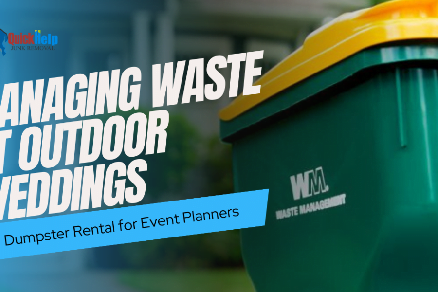 managing waste at outdoor weddings