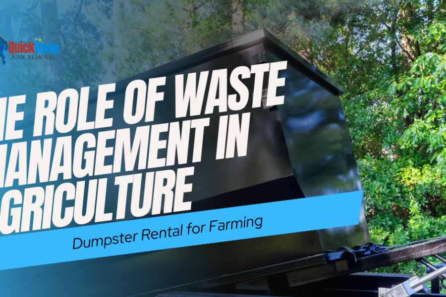 role of waste management in agriculture