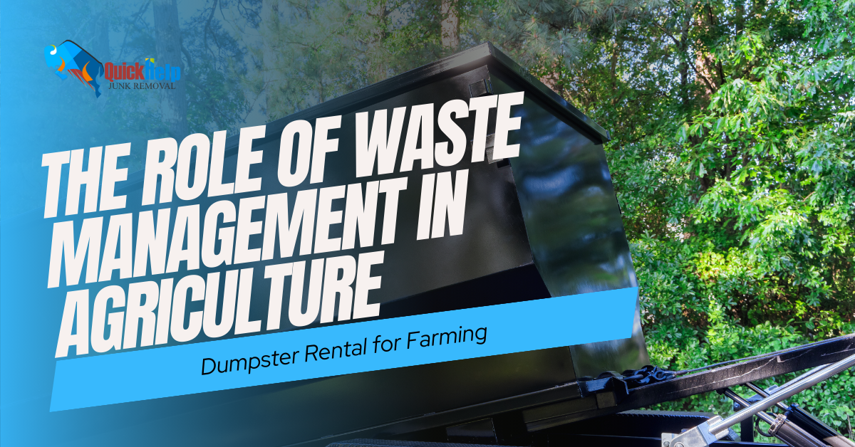 role of waste management in agriculture