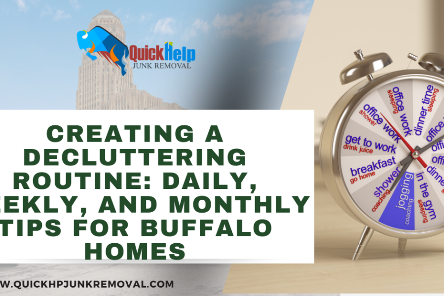 Creating a Decluttering Routine: Daily, Weekly, and Monthly Tips for Buffalo Homes