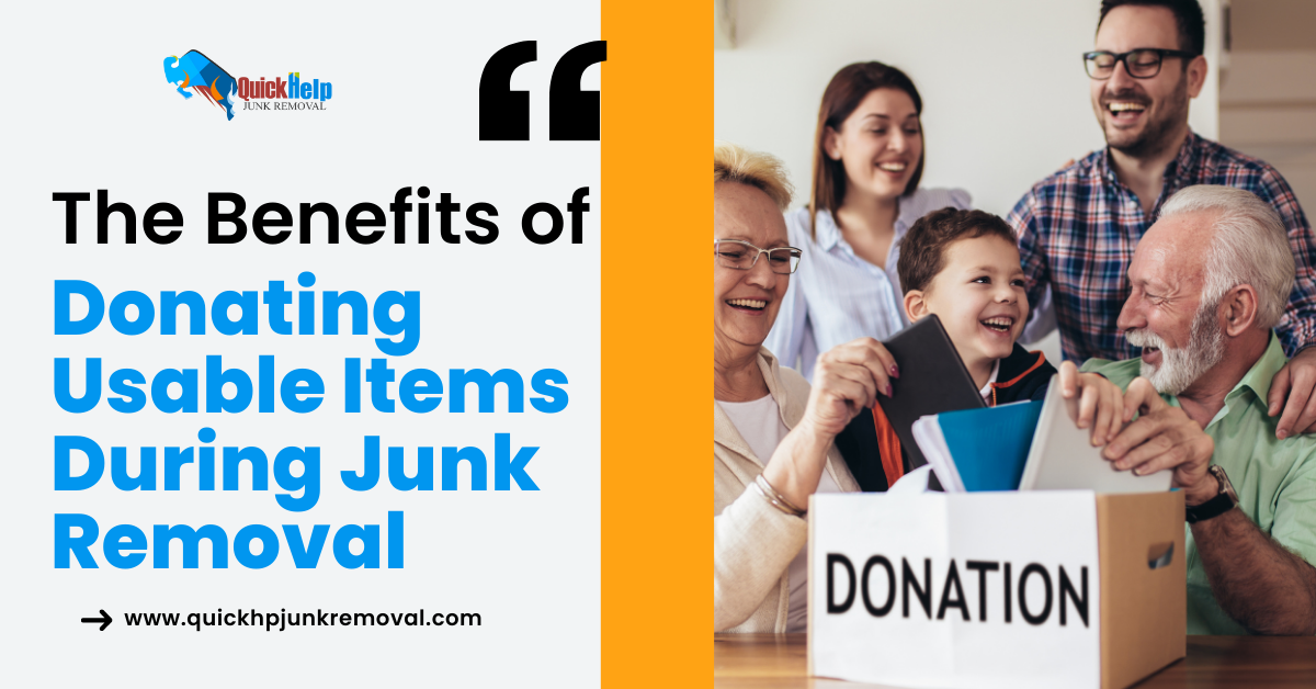 The Benefits of Donating Usable Items During Junk Removal