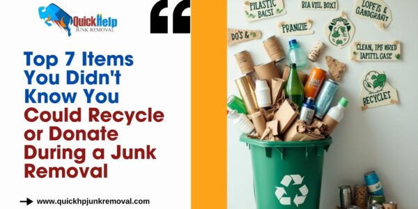 Top 7 Items You Didn't Know You Could Recycle or Donate During a Junk Removal