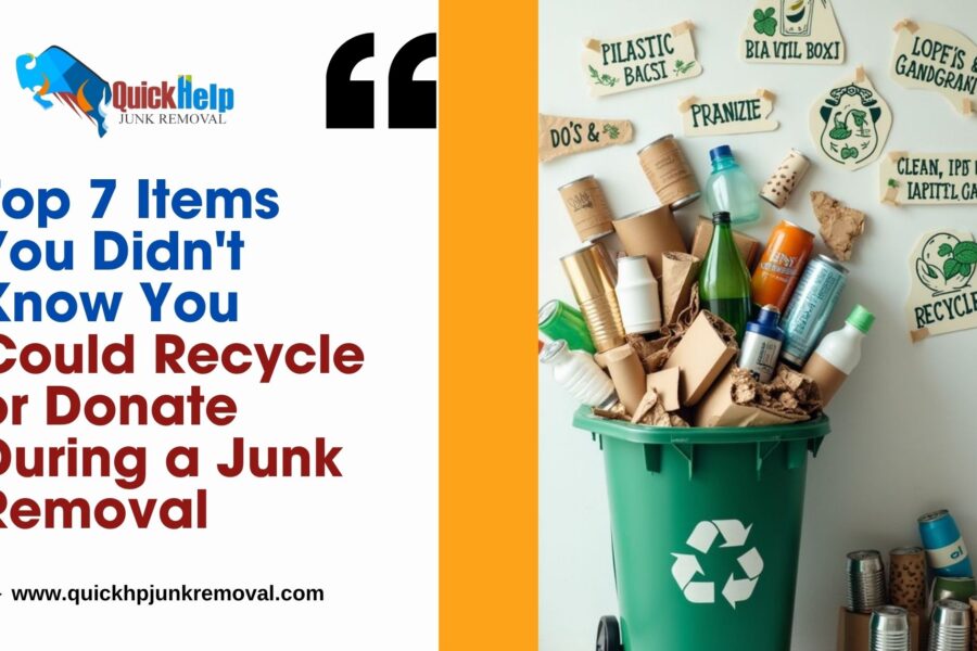 Top 7 Items You Didn't Know You Could Recycle or Donate During a Junk Removal