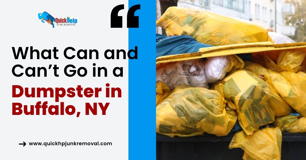 What Can and Can’t Go in a Dumpster in Buffalo, NY