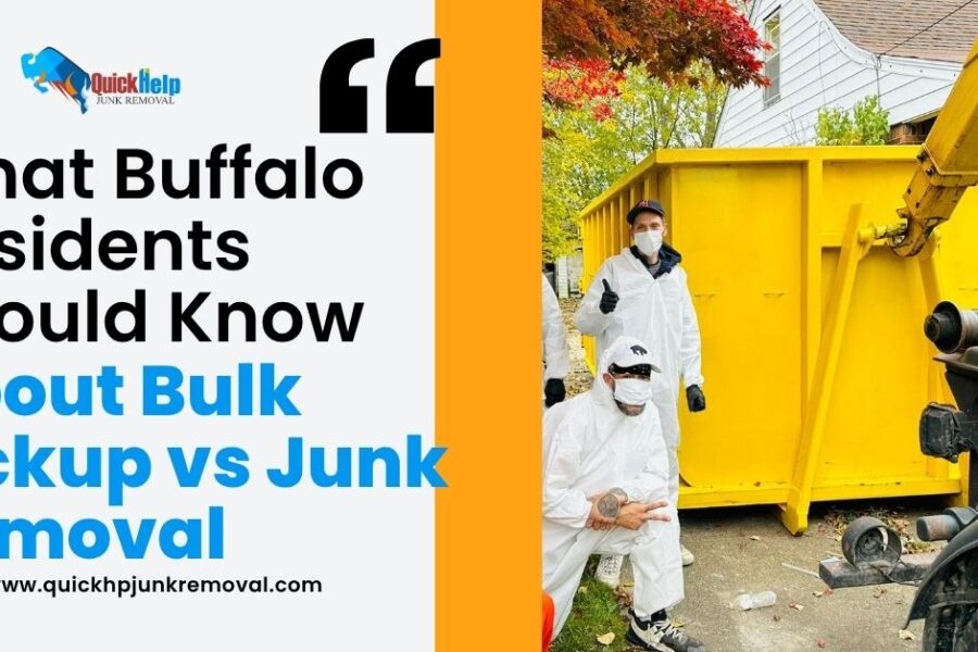 What Buffalo Residents Should Know About Bulk Pickup vs Junk Removal